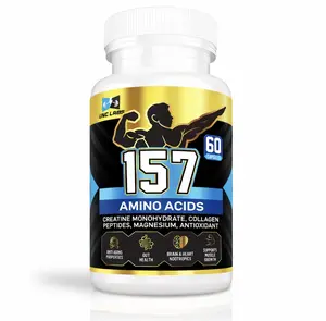 157 Amino Blend Plus Creatine Magnesium & Antioxidants - Scientifically Optimized Formula for Joint Tissue & Gut Health - Natural Ingredients - 60 Capsules