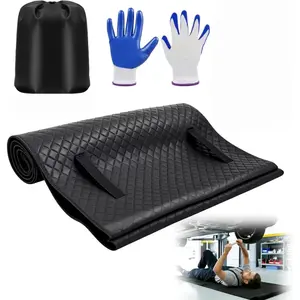 Upgraded Magical Rolling Creeper Mat Car Repair Garage Mat 58"X28", Made Available For Self-Driving Tour Long-Haul Truck for Working On The Ground, Excellent Mechanic Repair Mat - Black