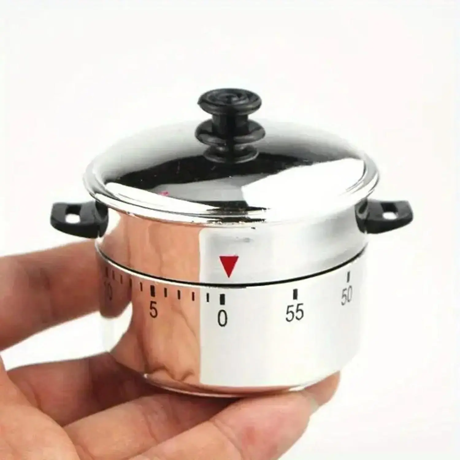 Stainless Steel Kitchen Timer, 1 Count Mini Mechanical Countdown Timer, Loud Voice Timer for Kitchen, Homework, Exercise, Utensils, Adjustable Timer, Kitchen Gadgets