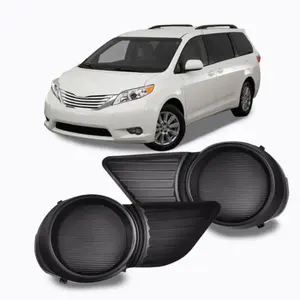 CROSSDESIGN Car Fog Light Covers Set of 2 (Driver & Passenger Side - TO1039145, TO1038145) - Automotive Vehicle Auto Parts Accessories for Car
