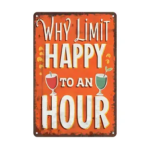 Vintage Metal Bar Sign - Humorous Home Bar Decor - 8x12 Inch, Perfect for Cafe Bars Home Decor Garden Farm Patio Bathroom Club and Summer Decor - Decorative Sign & Plaque