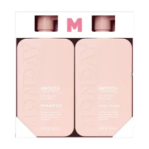 Monday Smooth Shampoo & Conditioner Set – Wheat Protein – For Curly & Frizzy Hair – 34 fl oz (2 Pack)