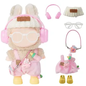Set Labubu Dolls Clothes No Doll, 17cm Dolls Cute Accessories, Small Clothes Set for Labubu, Doll Clothing Set, Gift for Women