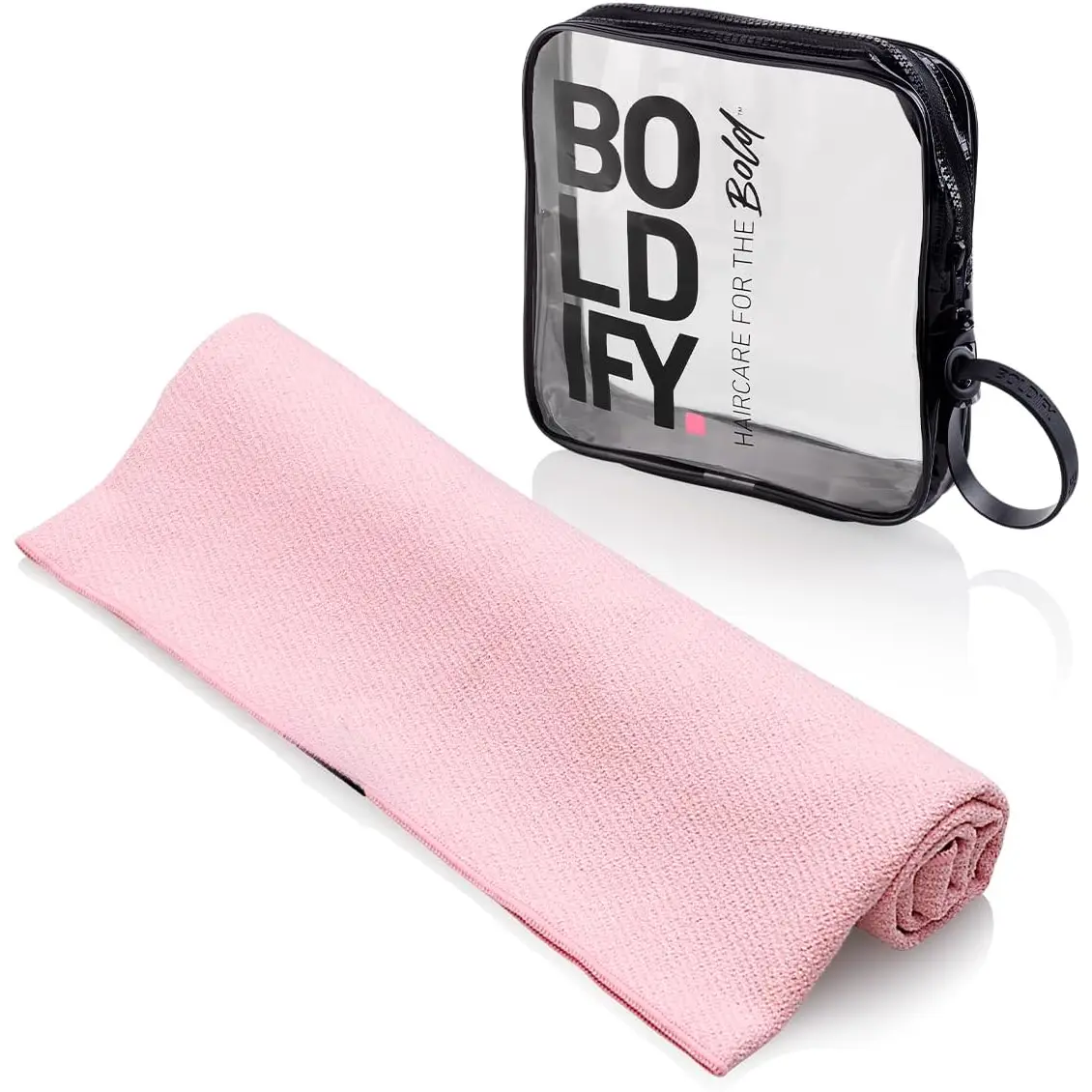 Quick Dry Microfiber Towel Wrap for Women - for Thin and Curly Hair - Anti Frizz Plopping Towel, Fast Drying Turban - Pink