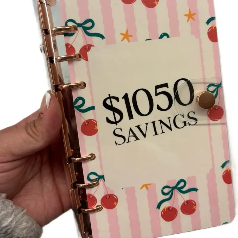 Cherry savings binder Cherry savings binder