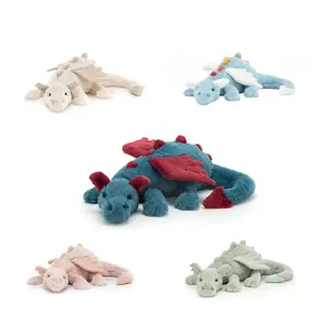 Sky Dragon Stuffed Animal, Soft Fluffy Fantasy Dinosaur Dragon Plush Toy, Sturdy Cuddly Plush Pillow Doll as Birthday Holiday Gift for Kids and Adults