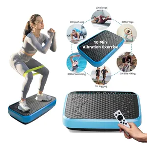 Vibration Plate Fitness Platform, Whole Body Exercise Machine for Lymphatic Drainage, Shaking Workout Board with 120 Speed Levels, Fat Burner and Weight Loss Equipment