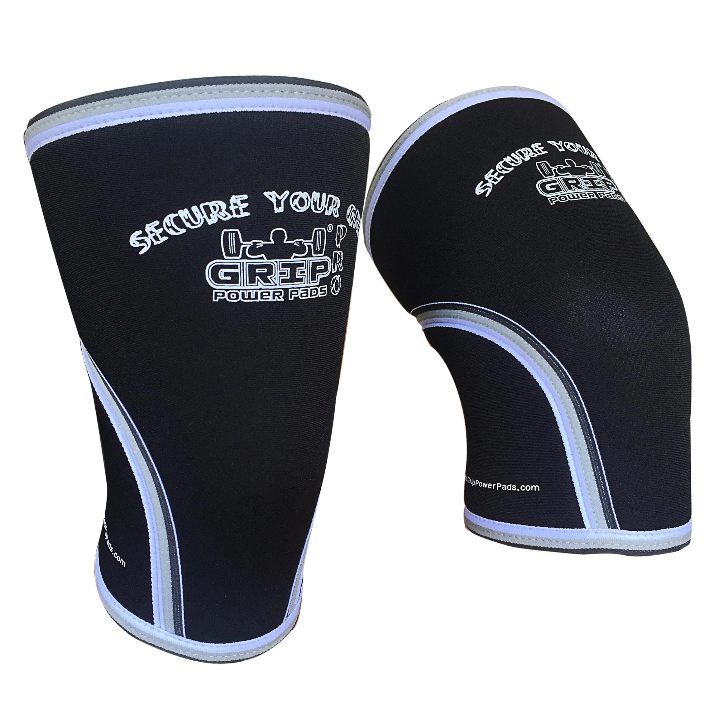 Compression 7mm Neoprene Knee Sleeves 1 Pair Gray Compression 7mm Neoprene Knee Sleeves 1 Pair Gray