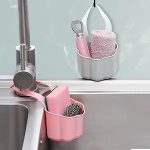 Kitchen Sink Drain Rack Sponge Soap Debris Rack Hanging Storage Basket Faucet Organizer