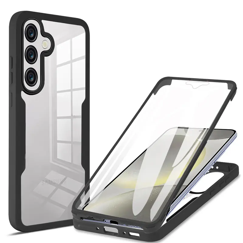 360 Degree Protective Phone Case, Shockproof Phone Protective Cover, Shockproof Smartphone Cover, Phone Accessories Compatible with Samsung Galaxy A55 A35 A05 A05S A36 A56 A54 A14 A06 A33 A06, Casing, Shockproof Cellphone