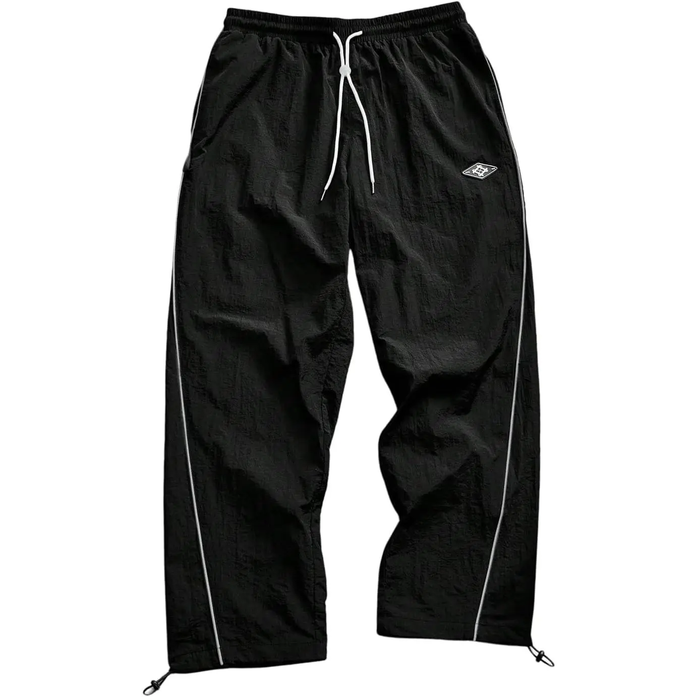SOLY HUX Men's Parachute Track Pants Baggy Sweatpants Casual Workout Athletic Joggers with Pockets