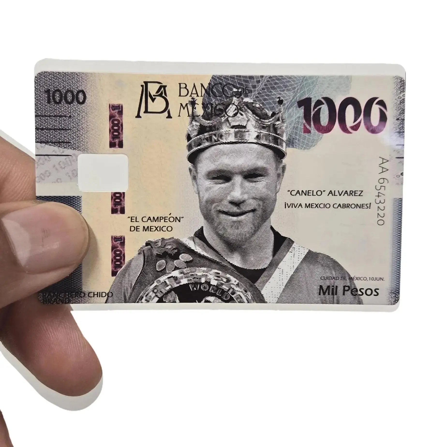 Saul Alvarez Premium Boxing Champion Credit Card Sticker Debit/Credit Card Covers - Premium Vinyl, Vibrant Designs, Easy Application