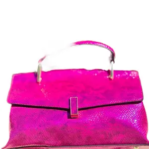 YAJS Fuchsia Pink Croc Handbag - Women's Stylish Bag black friday