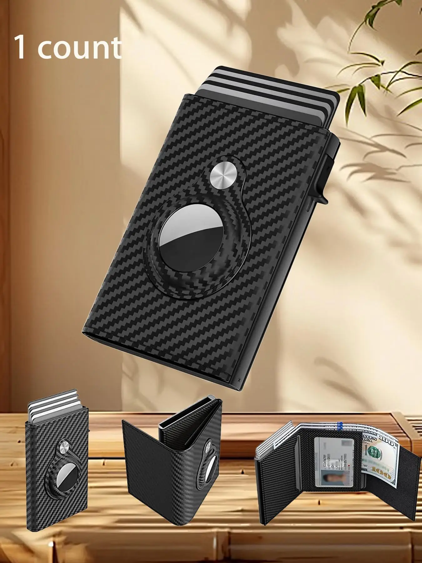 Summer Plain Color Rfld Blocking Card Holder, Wallets for Men, Portable Magnetic Card Holder, Fashionable Wallet for Daily Use, Fall Outfits, Fall Fre