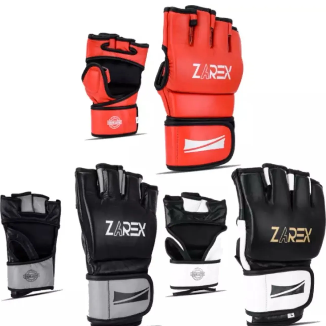 Leather Boxing Gloves Muay Thai Training Punching Bag Sparring MMA kickboxing