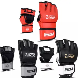 Leather Boxing Gloves Muay Thai Training Punching Bag Sparring MMA kickboxing