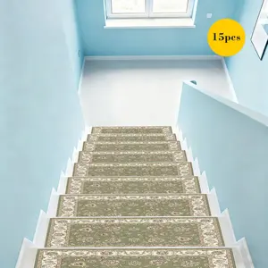 2D Flat Printing Non-Slip Stair Runner Mats, Step Protective Carpet, Home Decor Long Floor Mat, Universal Indoor Household Additions