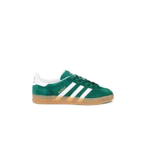 adidas Originals Gazelle Indoor Sneaker in Dark Green adidas Originals Gazelle Indoor Sneaker in Dark Green