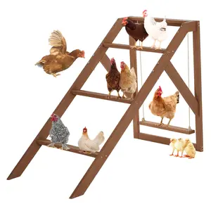 [5-year warranty] PETSFIT Chicken Perch for Pet's Healthy and Happy,4 Chicken Roosting Bars with Swing Fit for 8-10 Chickens,Ideal for Backyard Coops,Farms,Easy to Assemble and Clean Outside Outdoor