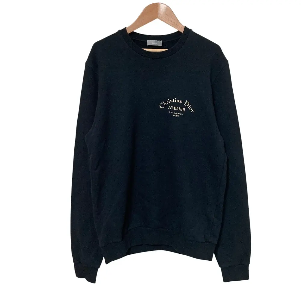 Pre-owned Dior Cotton Small Leather Goods Homme Atelier Crewneck Sweatshirt