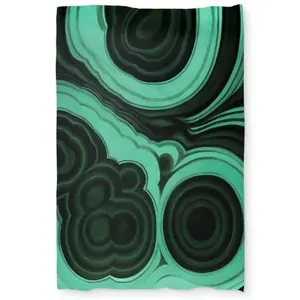 360 Stand Malachite Stone Duvet Cover - Twin Extra Long Size, Microfiber Soft Fabric, Geometric Print Face, Retro Shapes, Room Accessories, Bedding Home Decor, Printed Face