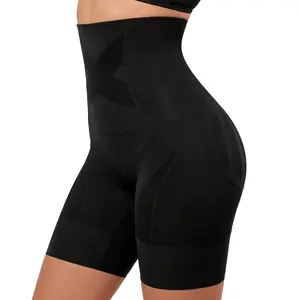 AYMELLA High Waist Seamless Shapewear Shorts for Women, Tummy Control Butt Lifter, Built-In Gusset for Panty-Free Comfort, No-Roll Thigh Slimmer for Dresses & Jeans Fabric