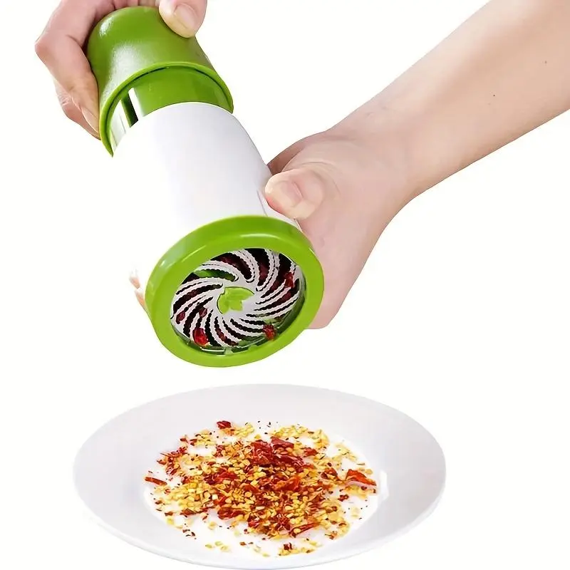1pc Manual Multifunctional Kitchen Tool - Cilantro Chopper, Cut Vegetables Shredder, Chives/Herb Chopper, Pepper Grinder for Home Kitchens, Easy-To-Use