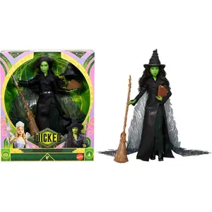 Universal Pictures’ Wicked: For Good Deluxe Elphaba Doll with Movie-Inspired Outfit & 4 Accessories