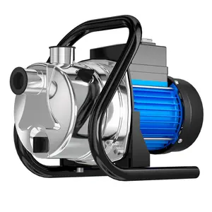 Portable Electric Shallow Well Water Transfer Pump 1.6HP 1800GPH for Garden Booster Sprinkler Irrigation Lawn with Adapters