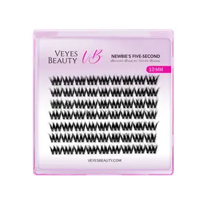 VEYESBEAUTY VB-Muse Single Length Cluster Lash invisibleBand Wispy Lightweight Softness Weightless MakeupEyelash Extensions