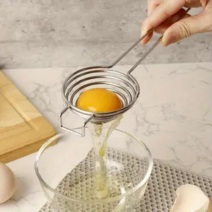 Stainless Steel Egg Yolk Separator, Egg Filter for Separating Eggs, Egg Separator Tool, Kitchen Egg Utensils, Kitchen Gadgets, Kitchenware, Kitchen Cooking Accessories