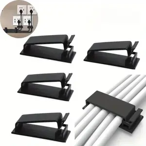 10pcs Cable Clips Adhesive Cable Organizer Cord Holder Durable Strong Cable Wire Management for Car Office and Home