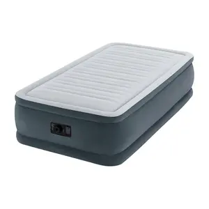 Twin Elevated Inflatable Air Bed - Gray, Twin Pump Included