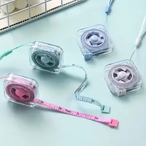 Cute Mini Soft Tape Measure, Portable Retractable Lock Mechanism, Clear Centimeter-Inch Scale, Ideal for Sewing, Home Use, Measurement, Measuring Tape