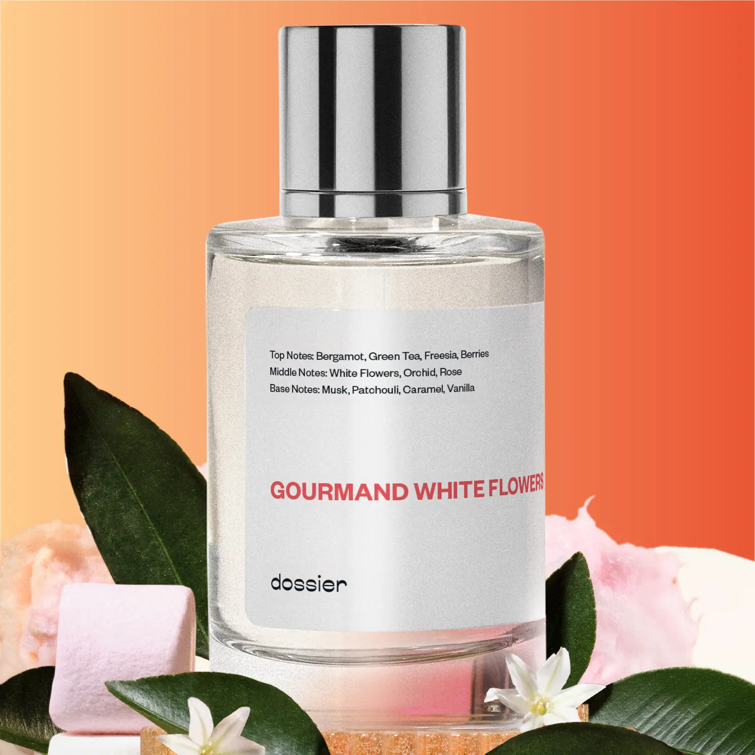 Gourmand White Flowers, Dossier, Women Perfume, Eau de Parfum, 50ml,