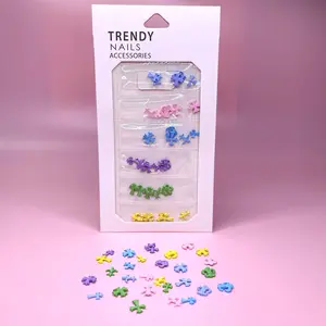 Vintage Multi-Color Cross & Chrome Heart Matte Pastel Charms, 30 Pcs Nail Accessories for Nail Art Design in a Single Bag