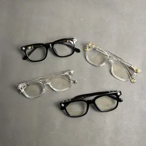 2026 Luxury Fashion Square Frame Blue Light Glasses, Ultra-Light Frame, Retro Street Style, Unisex Computer Phone Eyeglasses, Perfect Gift for Him