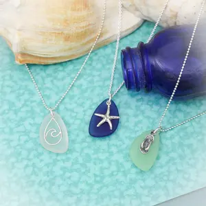 Sea Glass Beach Charm Necklace