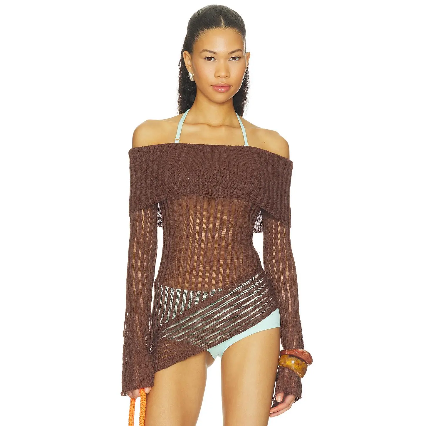 superdown Tawny Sweater in Brown