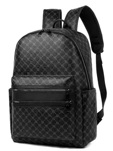 New Large Capacity Diamond Pattern Men's Backpack, Fashion Versatile Business 15 Inch Laptop Bag, Travel Vacation College Student Bookbag, Laptop Compartment Backpack