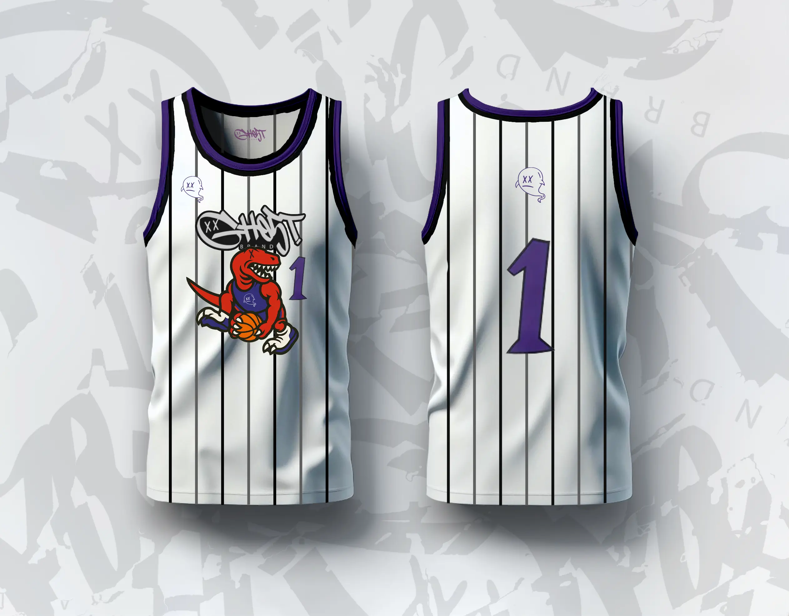 GH05T X BRAND “Raptors” Jersey