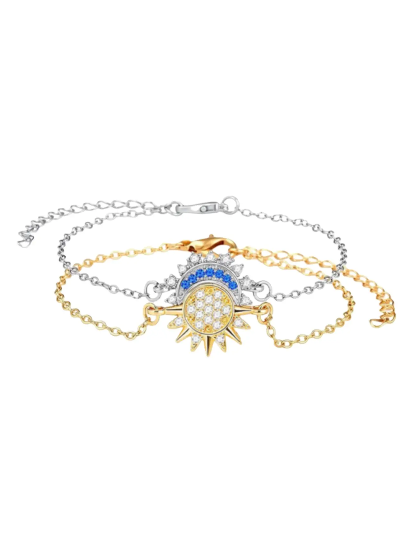 Sun and Moon Bracelet Set, Stacking Bracelet, stackable bracelets suitable for both men and women, trendy accessories perfect for daily wear and party occasions, couple matching bracelets, and friendship bracelets