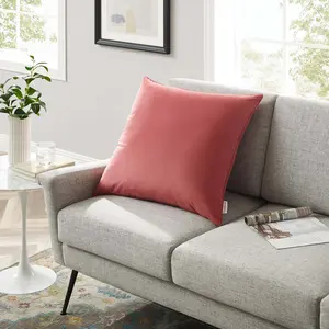 Modway Enhance 24" Performance Velvet Throw Pillow in Blossom