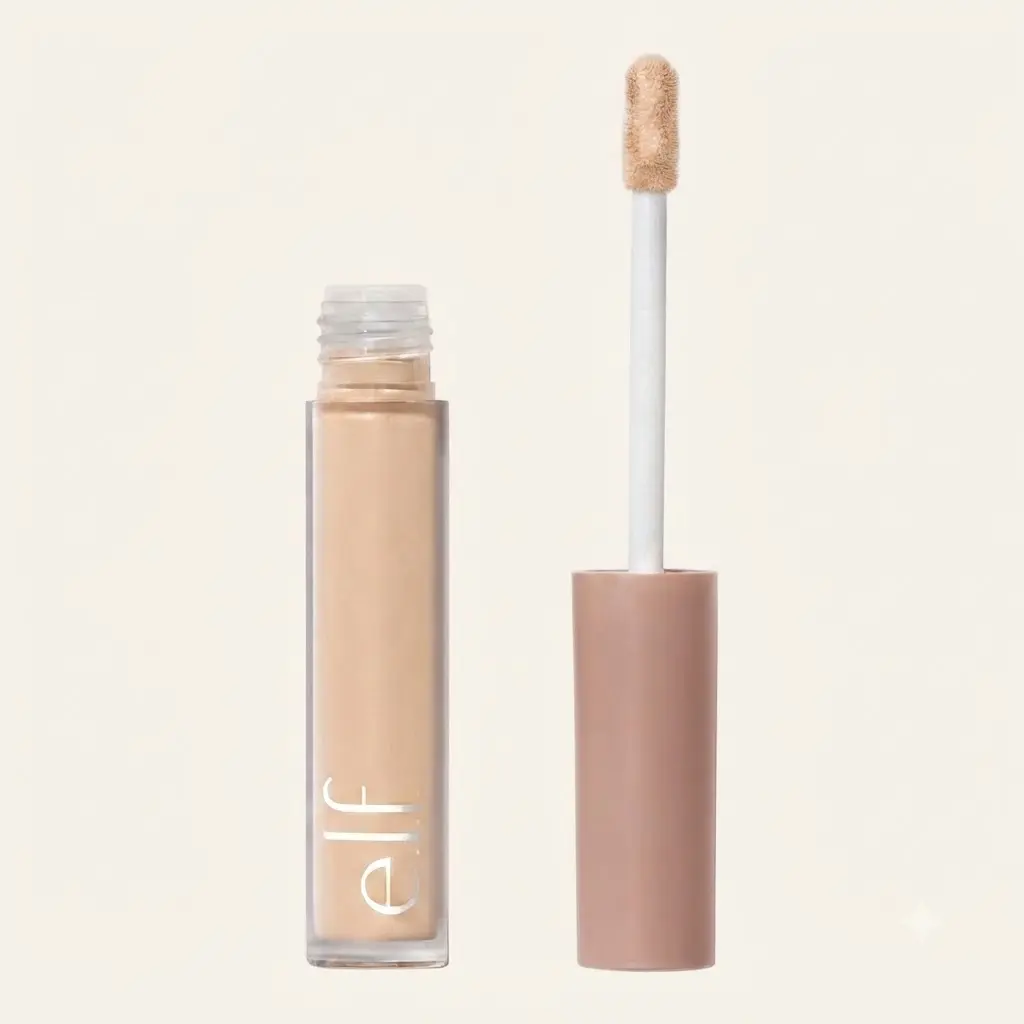 e.l.f. Camo Color Corrector Peach Hyaluronic Acid Hydrating Eye Brightening Concealer Full Coverage Dark Circles Remover