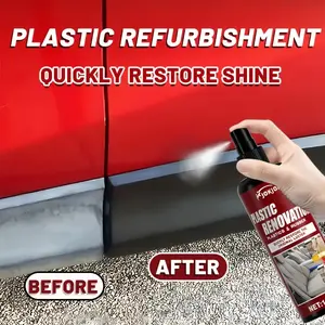 Multifunctional Plastic Polisher Spray, Car Roof Refinish, Seat and Fabric Renovation, Full Interior Protection, Long-Lasting Gloss, Car Detailing Products