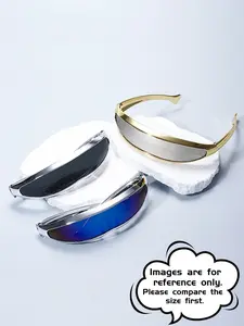 【1pay】Future-Ready Metallic Narrow-Frame Sunglasses | Bold Y2K Style Shades (Size runs small, please check size chart before ordering)