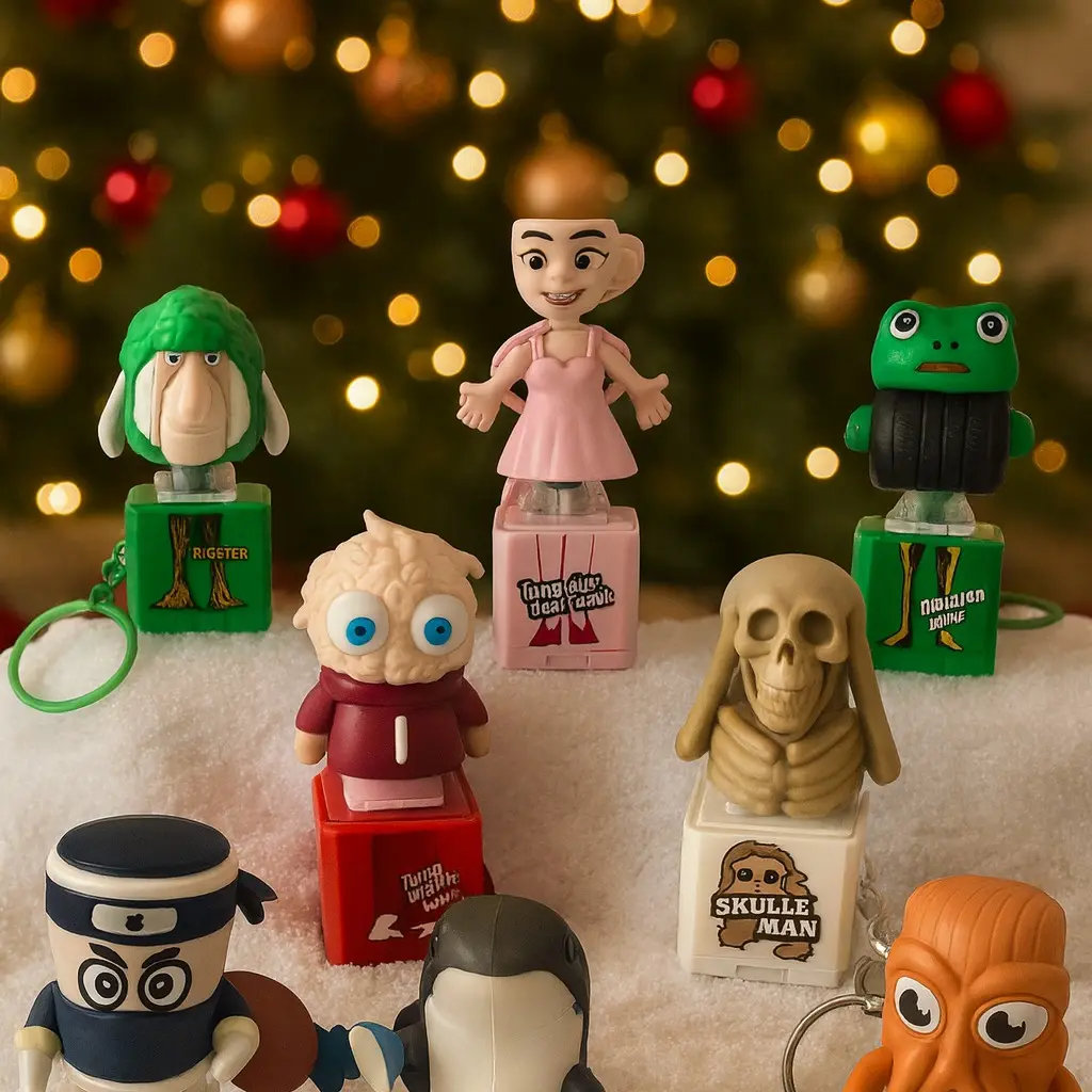 Tralalero Tralala Toys,Tung Tung Sahur&Talking Meme Brainrot Toys Keypad, Funny Stress Relief Pop Toy for Kids, Italian Meme Birthday Party Favor