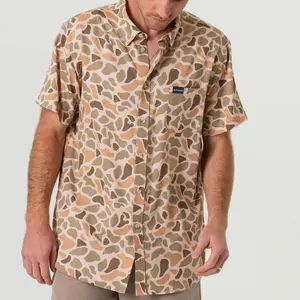 Burlebo Venado Camo Performance Button Up