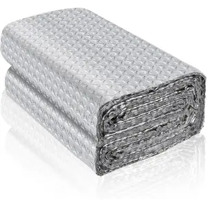 Reflective Foil Insulation, Double Reflective Bubble Insulation Sheet, Aluminum Foil Bubble Shield, Radiant Barrier Roll for RV Windows Weatherproofing (23.6''x 10Ft)