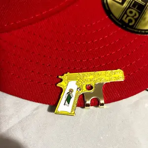 San Judas Hat Clips Hat Chain Pin for Hats with Decorative Design and Unique Features